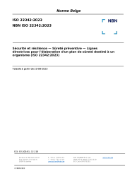 NBN ISO 22342:2023