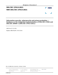 NBN ISO/IEC 27013:2021