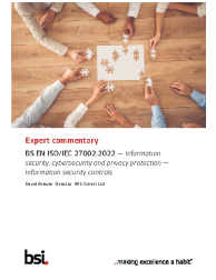 BS EN ISO/IEC 27002:2022 ExComm