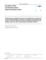 NBN EN ISO 8502-9:2020