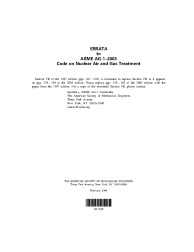 ASME AG.1-2004 - ERR-1