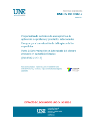 UNE-EN ISO 8502-2:2017