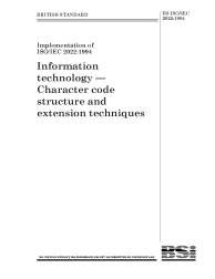 BS ISO/IEC 2022:1994