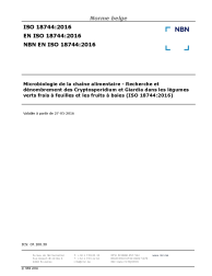 NBN EN ISO 18744:2016