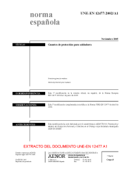 UNE-EN 12477:2002/A1:2005 (R2017)