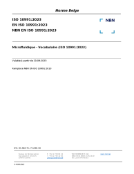 NBN EN ISO 10991:2023