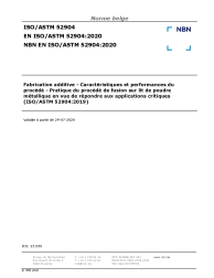 NBN EN ISO/ASTM 52904:2020