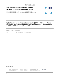 NBN EN ISO 16610-61:2015/A1:2020