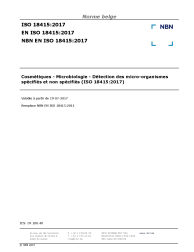 NBN EN ISO 18415:2017
