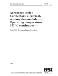BS EN 4165-001:2007