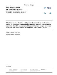 NBN EN ISO 3691-3:2017
