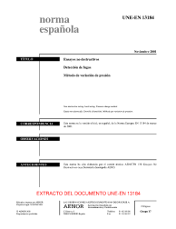 UNE-EN 13184:2001 (R2018)