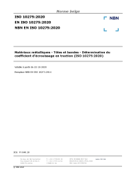 NBN EN ISO 10275:2020