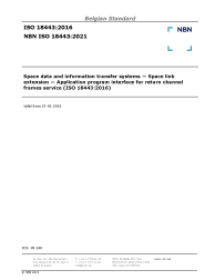 NBN ISO 18443:2021