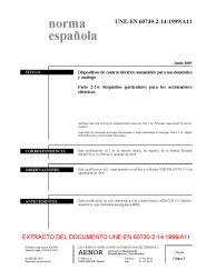 UNE-EN 60730-2-14:1999/A11:2005