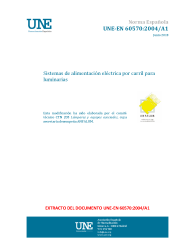 UNE-EN 60570:2004/A1:2018
