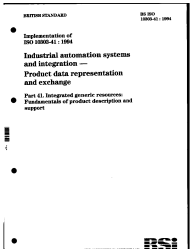 BS ISO 10303-41:1994