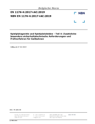 NBN EN 1176-4:2017+AC:2019