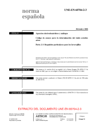 UNE-EN 60704-2-3:2002