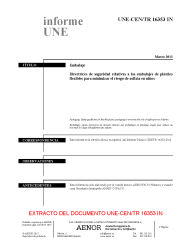 UNE-CEN/TR 16353:2013 IN