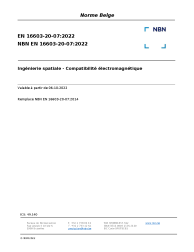 NBN EN 16603-20-07:2022
