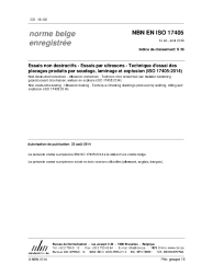NBN EN ISO 17405:2014