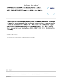 NBN ISO/IEC/IEEE 8802-3:2021/A1:2022