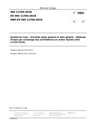 NBN EN ISO 11704:2019