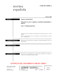 UNE-EN 13925-1:2006 (R2019)