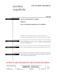 UNE-EN 60335-2-80:2005/A2:2009