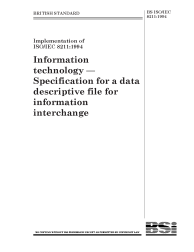 BS ISO/IEC 8211:1994