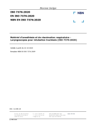 NBN EN ISO 7376:2020