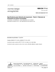 NBN EN 771-5:2011