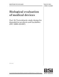 BS EN ISO 10993-16:2009