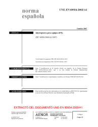 UNE-EN 60934:2003/A1:2007