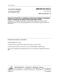 NBN EN ISO 3834-3:2006