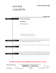 UNE-EN ISO 13130:2011