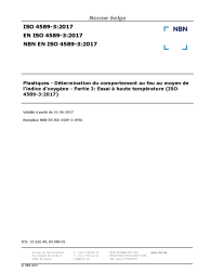 NBN EN ISO 4589-3:2017