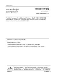 NBN EN ISO 4018:2001