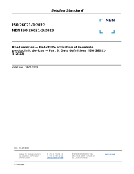 NBN ISO 26021-3:2023
