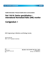 IEEE 11073-10418-2011/Cor 1:2015