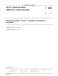 NBN EN 71-1:2014+A1:2018