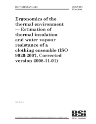 BS EN ISO 9920:2009