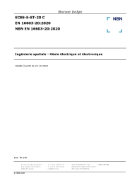 NBN EN 16603-20:2020