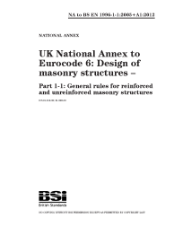 NA to BS EN 1996-1-1:2005+A1:2012