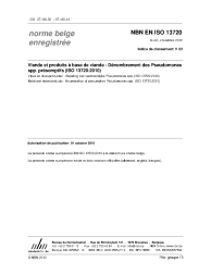 NBN EN ISO 13720:2010