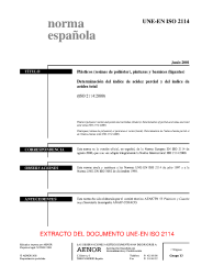 UNE-EN ISO 2114:2001