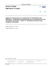 NBN EN 81-77:2018
