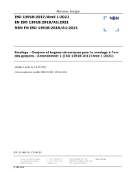 NBN EN ISO 13918:2018/A1:2021