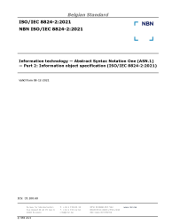 NBN ISO/IEC 8824-2:2021